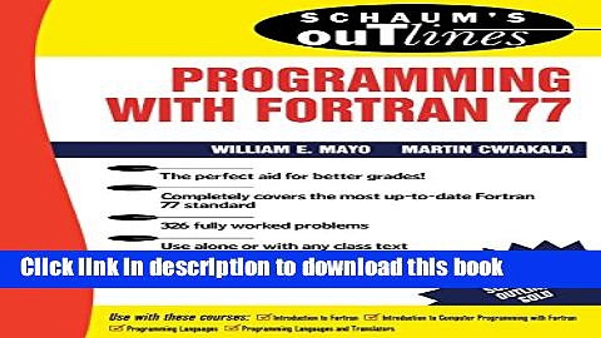 schaum outline of programming with fortran 77 pdf viewer